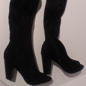 Olivia peep toe boots